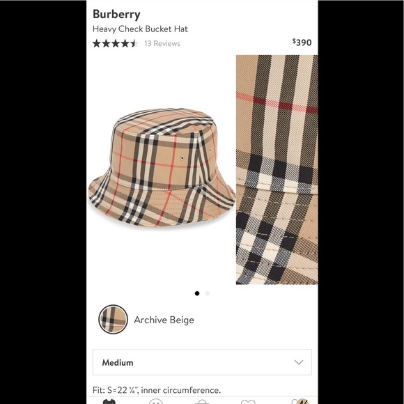 Burberry Heavy Check Bucket Hat - Picture 16 of 16